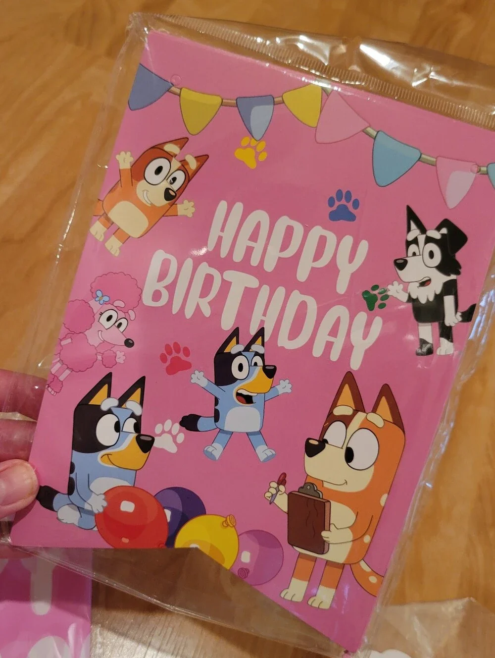Bluey Birthday Decorations Party Supplies Set Pink New